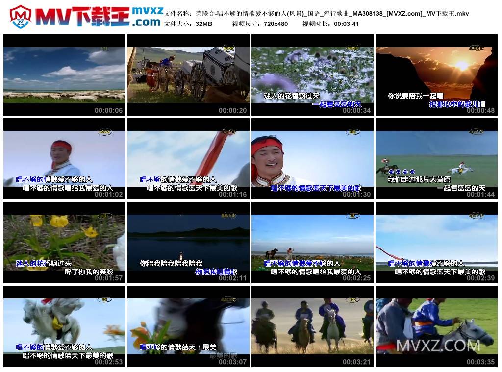 荣联合-唱不够的情歌爱不够的人(风景)_国语_流行歌曲_MA308138